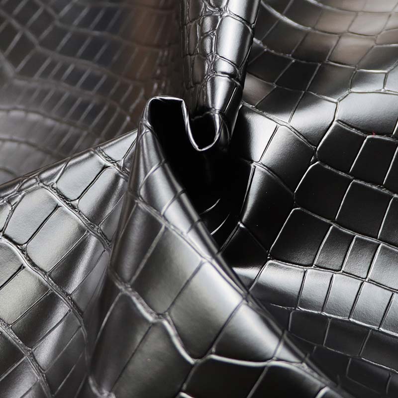 Krokodilo grūdelių dirbtinis dirbtinės PVC odos namų dekoro audinys