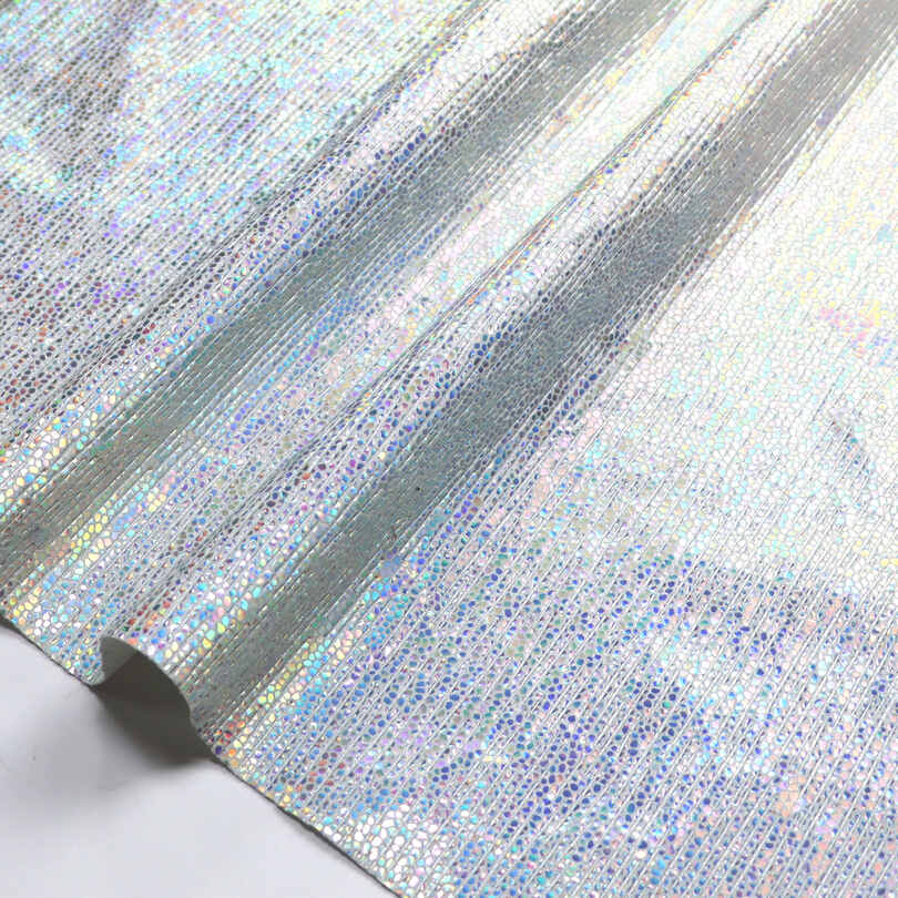 Metalic Crackle Iridescent Batai Krepšiai PU dirbtinės odos audinys
