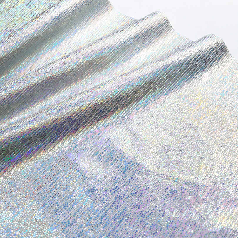 Metalic Crackle Iridescent Batai Krepšiai PU dirbtinės odos audinys