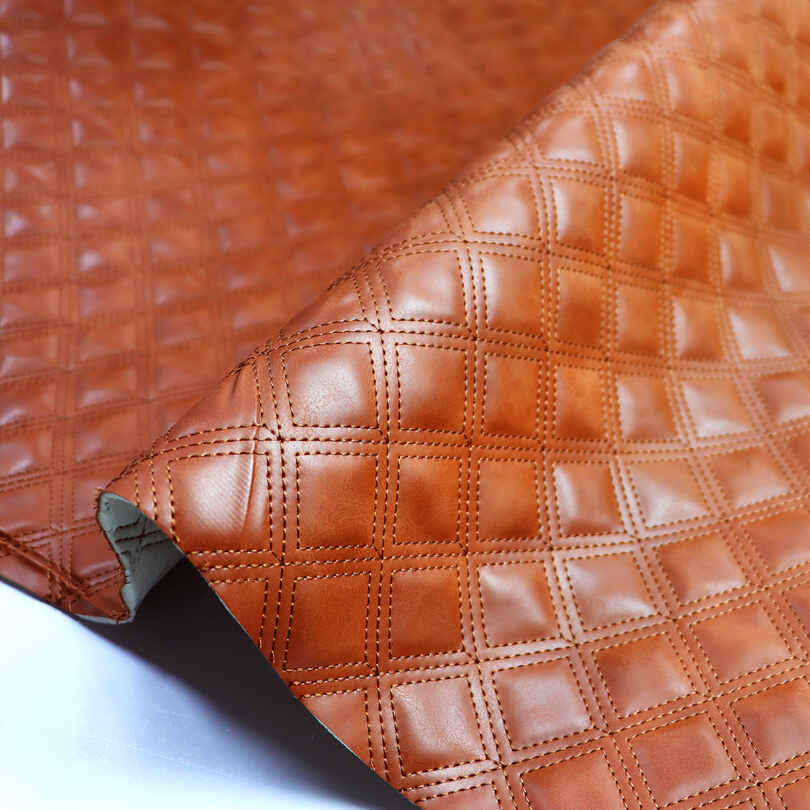 Kempininis susiuvimo putplastis Dirbtinis dygsniuotas automobilių automobilių PVC odinis audinys